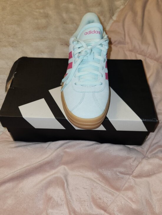 Adidas VL Court Bold - Mint/Pink - 7.5 Women - Picture 4 of 6